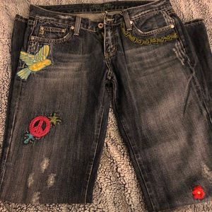 Miss Me Vintage Hippie Flare Jeans Sz 30 L